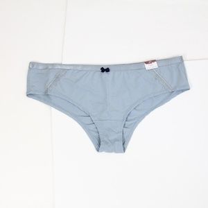 Cacique Cheeky Panty 26 28 NEW Women Plus Size Underwear extra soft blue